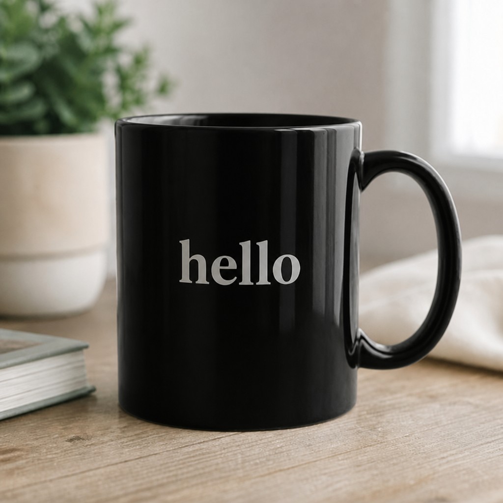 Mockup video: Edited mockup: make the mug black