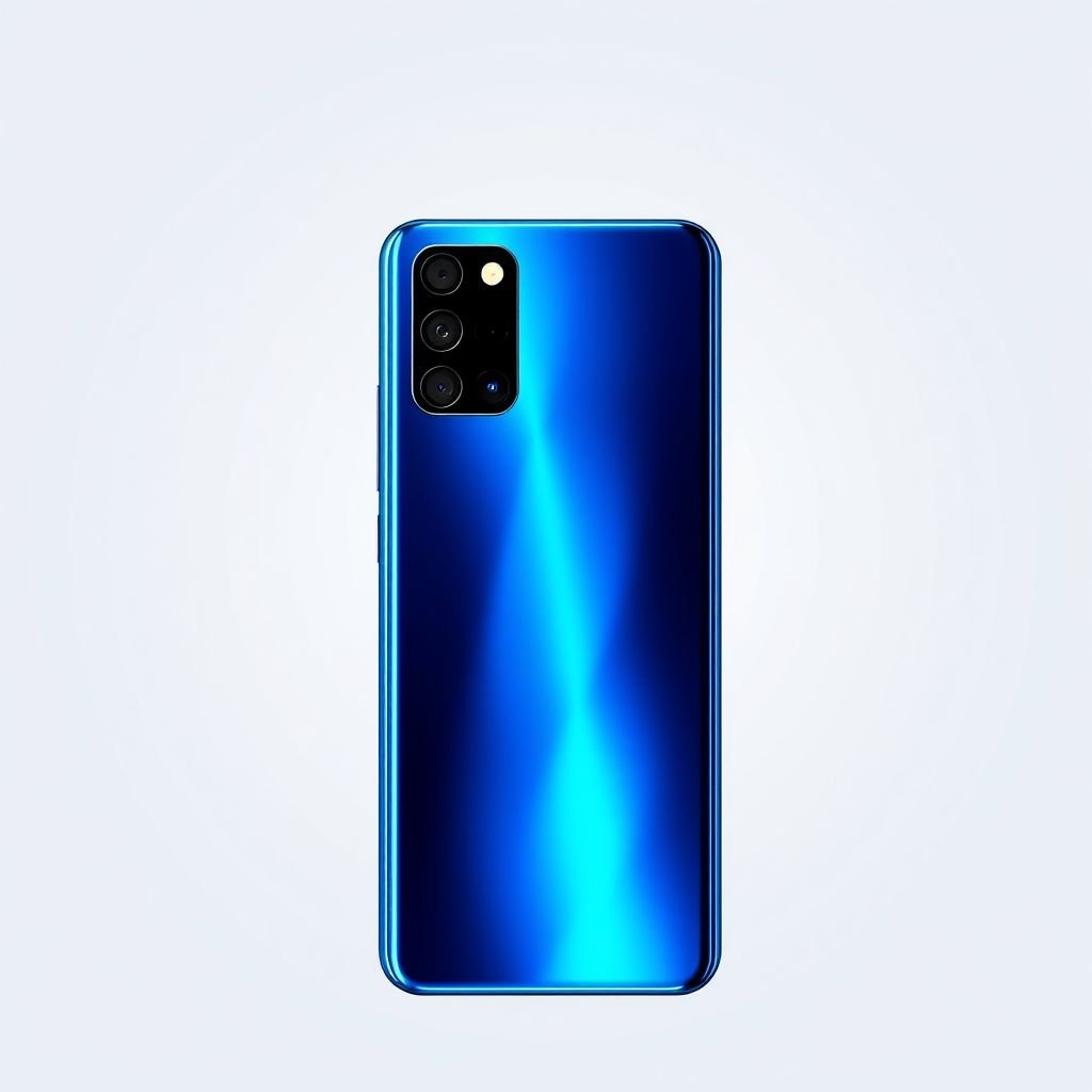 A sleek LG Galaxy S21 smartphone, vibrant blue hue reflecting light, encased in smooth plastic. The 6.1-inch display radiates clarity, showcasing the brilliance of a 40 MP camera poised for capturing stunning moments. A modern emblem of tech sophistication, 5G capabilities, and a luxurious aura, perfect for the discerning user.