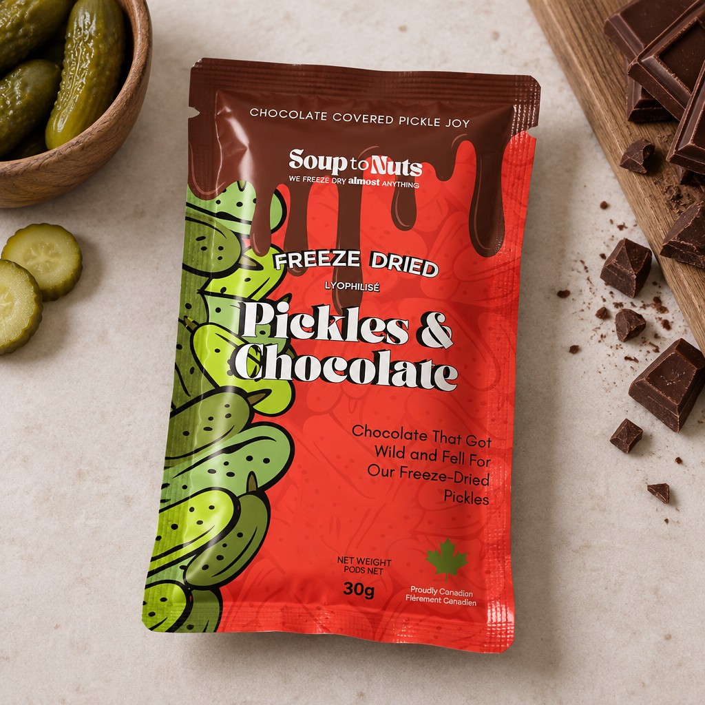 A photorealistic food packaging mock up. it is not a stand up pouch it is sealed on all 4 sides just like the the second photo first pick is what the package looks like second picture is how the package shape looks, when the product is sealed into it